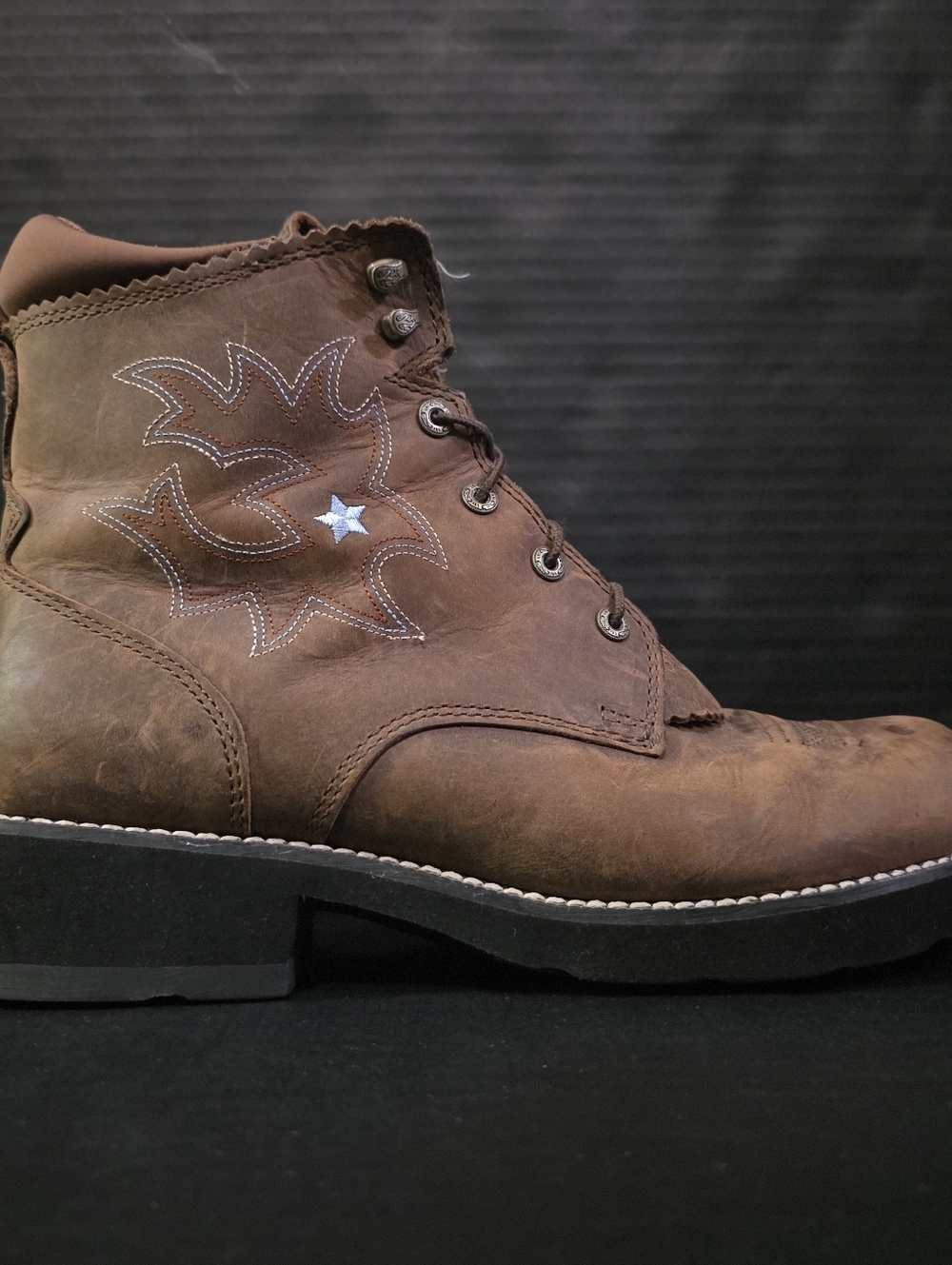 Ariat Womens Driftwood Brown Probably Lacer Boot Size 11 - Picture 4 of 10